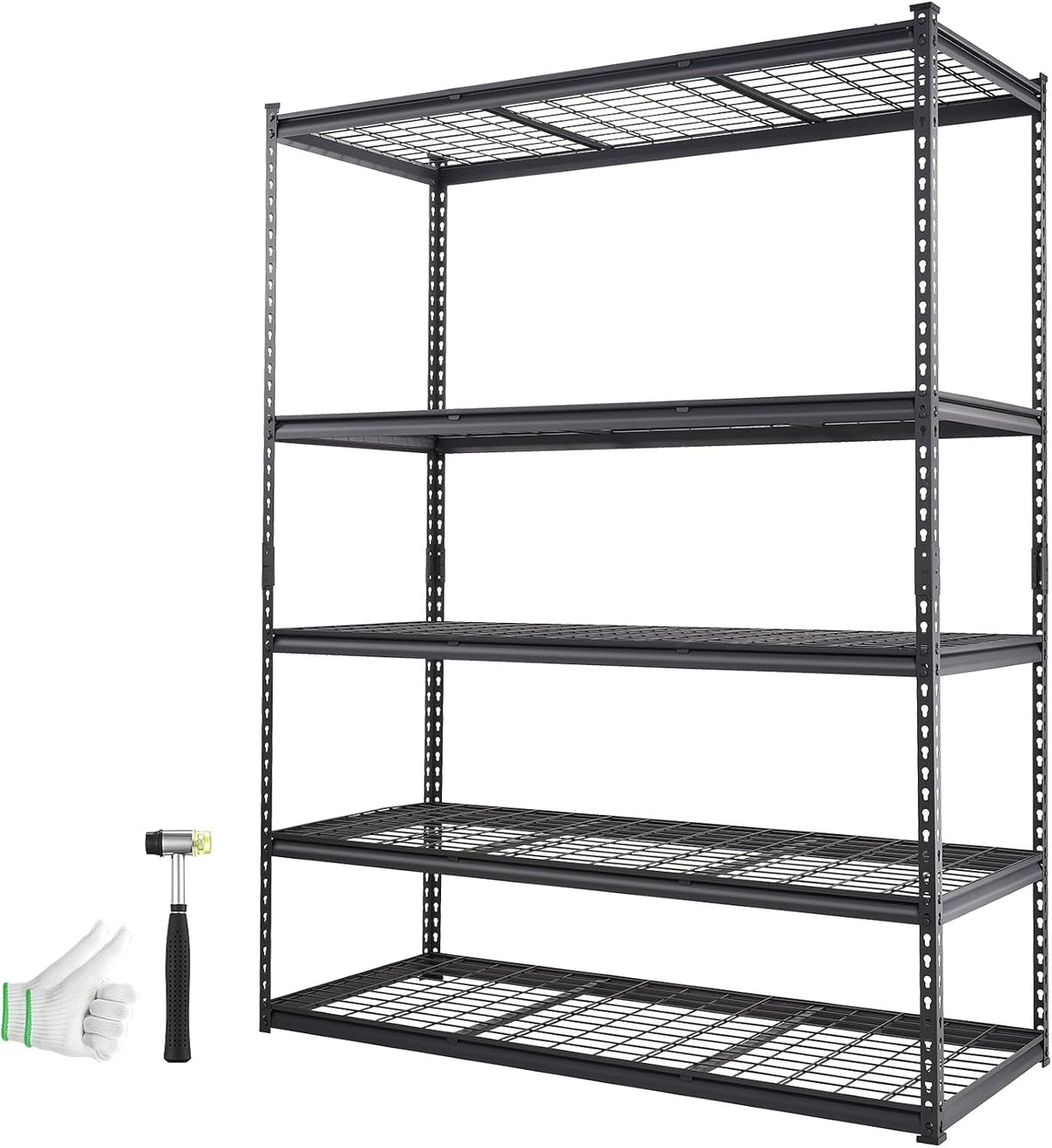 Storage Shelving Unit 5-Tier Adjustable 2000 lbs Capacity 60"x24"x78"