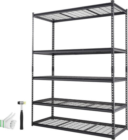 Storage Shelving Unit 5-Tier Adjustable 2000 lbs Capacity 60"x24"x78"