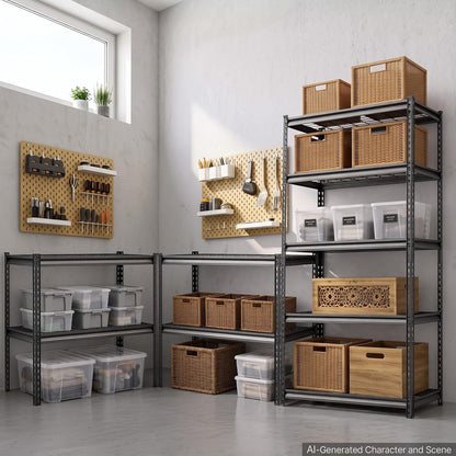 Storage Shelving Unit 5-Tier Adjustable 2000 lbs Capacity 60"x24"x78"