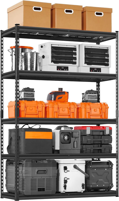 Storage Shelving Unit 5-Tier Adjustable 2000 lbs Capacity 60"x24"x78"