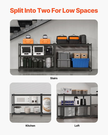 Storage Shelving Unit 5-Tier Adjustable 2000 lbs Capacity 60"x24"x78"