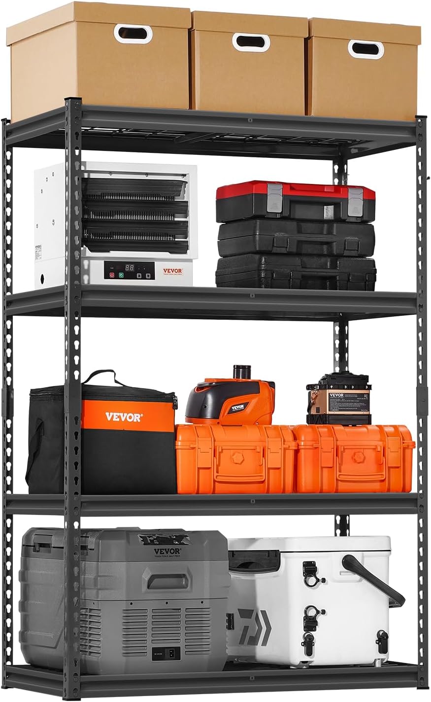 Storage Shelving Unit 5-Tier Adjustable 2000 lbs Capacity 60"x24"x78"