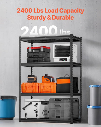 Storage Shelving Unit 5-Tier Adjustable 2000 lbs Capacity 60"x24"x78"