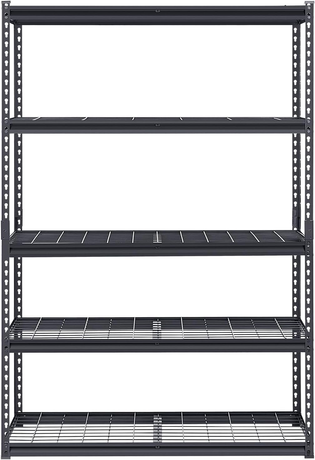 Storage Shelving Unit 5-Tier Adjustable 2000 lbs Capacity 60"x24"x78"