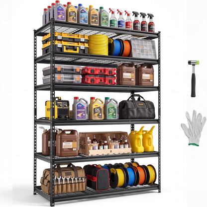 Storage Shelving Unit 5-Tier Adjustable 2000 lbs Capacity 60"x24"x78"
