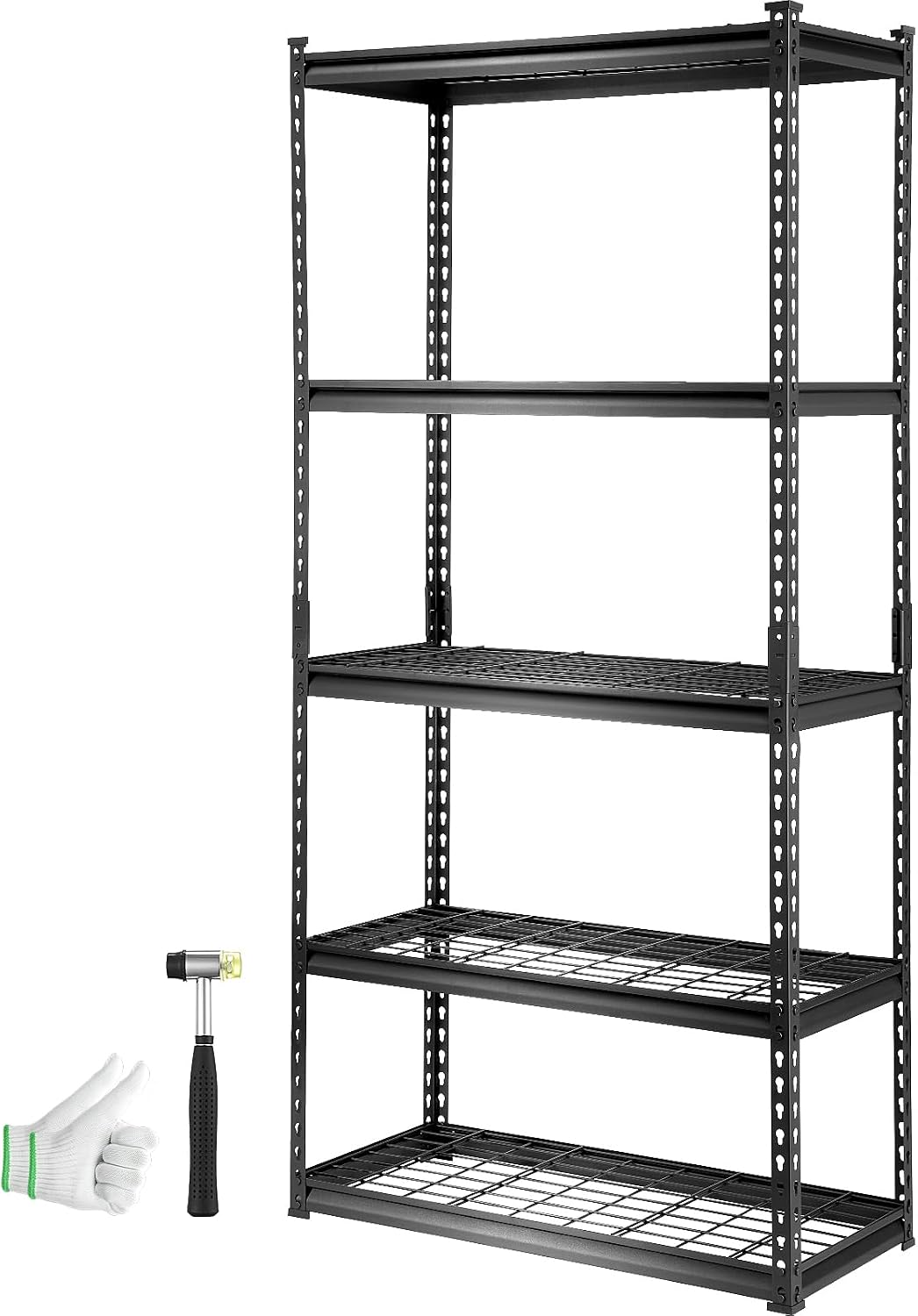 Storage Shelving Unit 5-Tier Adjustable 2000 lbs Capacity 60"x24"x78"