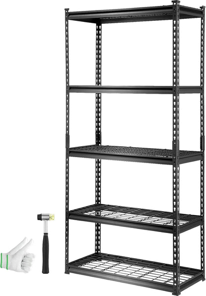 Storage Shelving Unit 5-Tier Adjustable 2000 lbs Capacity 60"x24"x78"