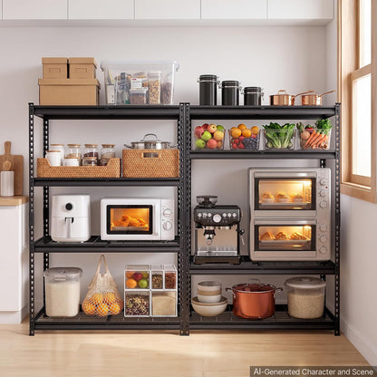 Storage Shelving Unit 5-Tier Adjustable 2000 lbs Capacity 60"x24"x78"