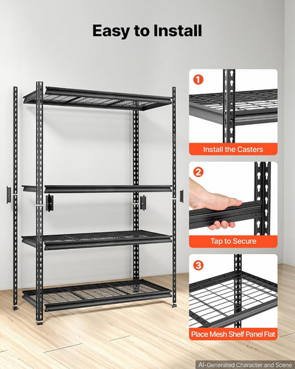 Storage Shelving Unit 5-Tier Adjustable 2000 lbs Capacity 60"x24"x78"