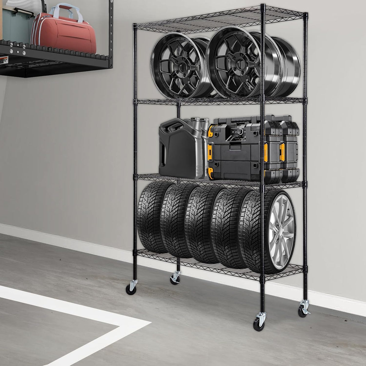 Storage Shelving Unit 5-Tier Adjustable 2000 lbs Capacity 60"x24"x78"