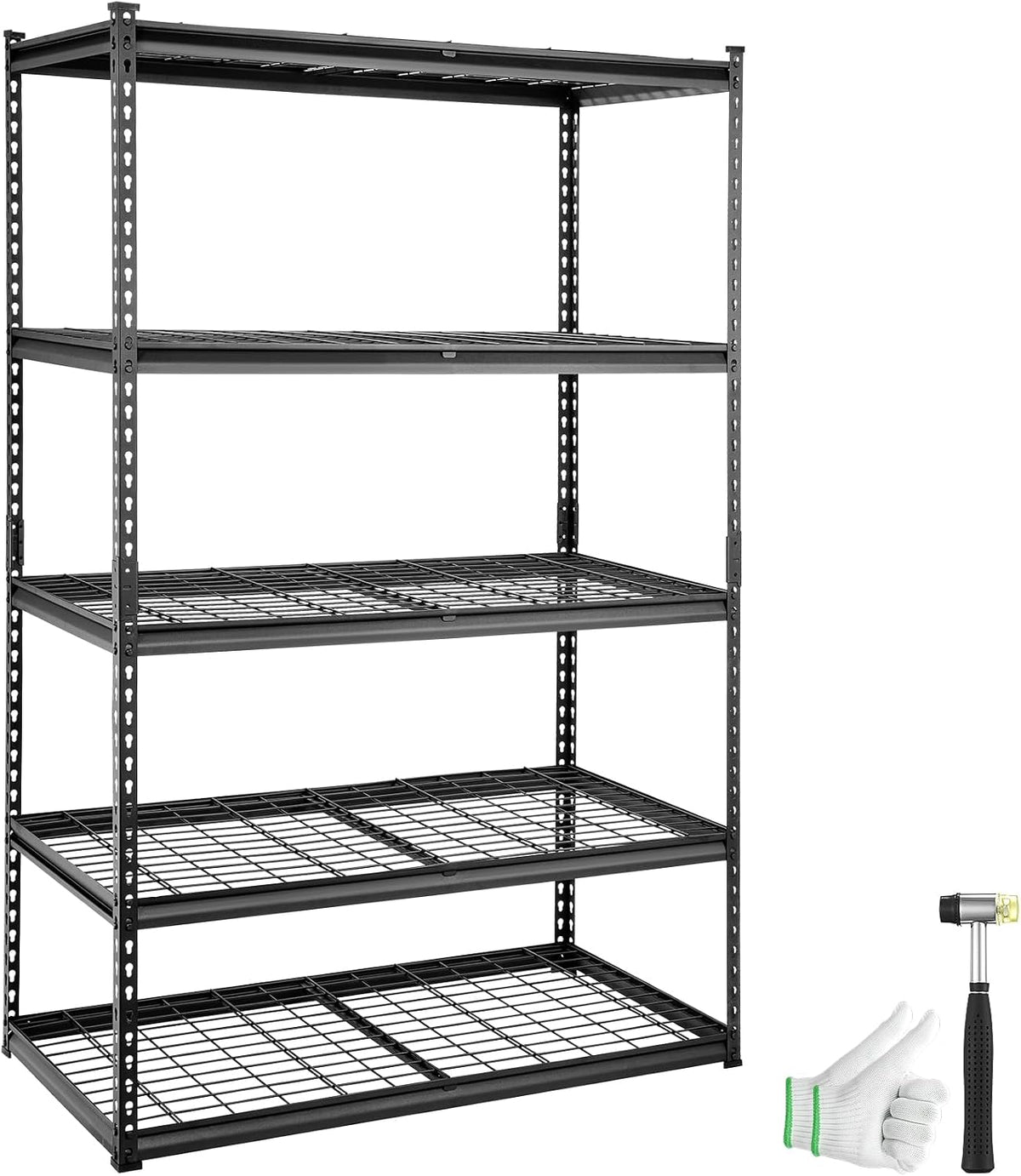 Storage Shelving Unit 5-Tier Adjustable 2000 lbs Capacity 60"x24"x78"