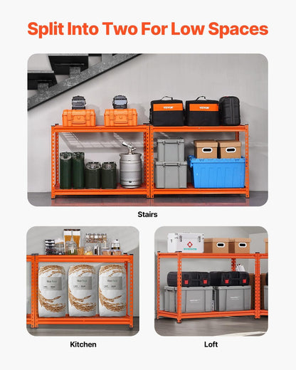 Storage Shelving Unit 5-Tier Adjustable 2000 lbs Capacity 60"x24"x78"