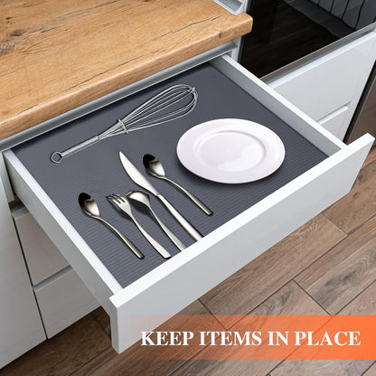 Non Adhesive, Washable Cabinet Liners for Shelves