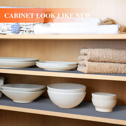 Non Adhesive, Washable Cabinet Liners for Shelves