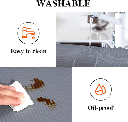 Non Adhesive, Washable Cabinet Liners for Shelves