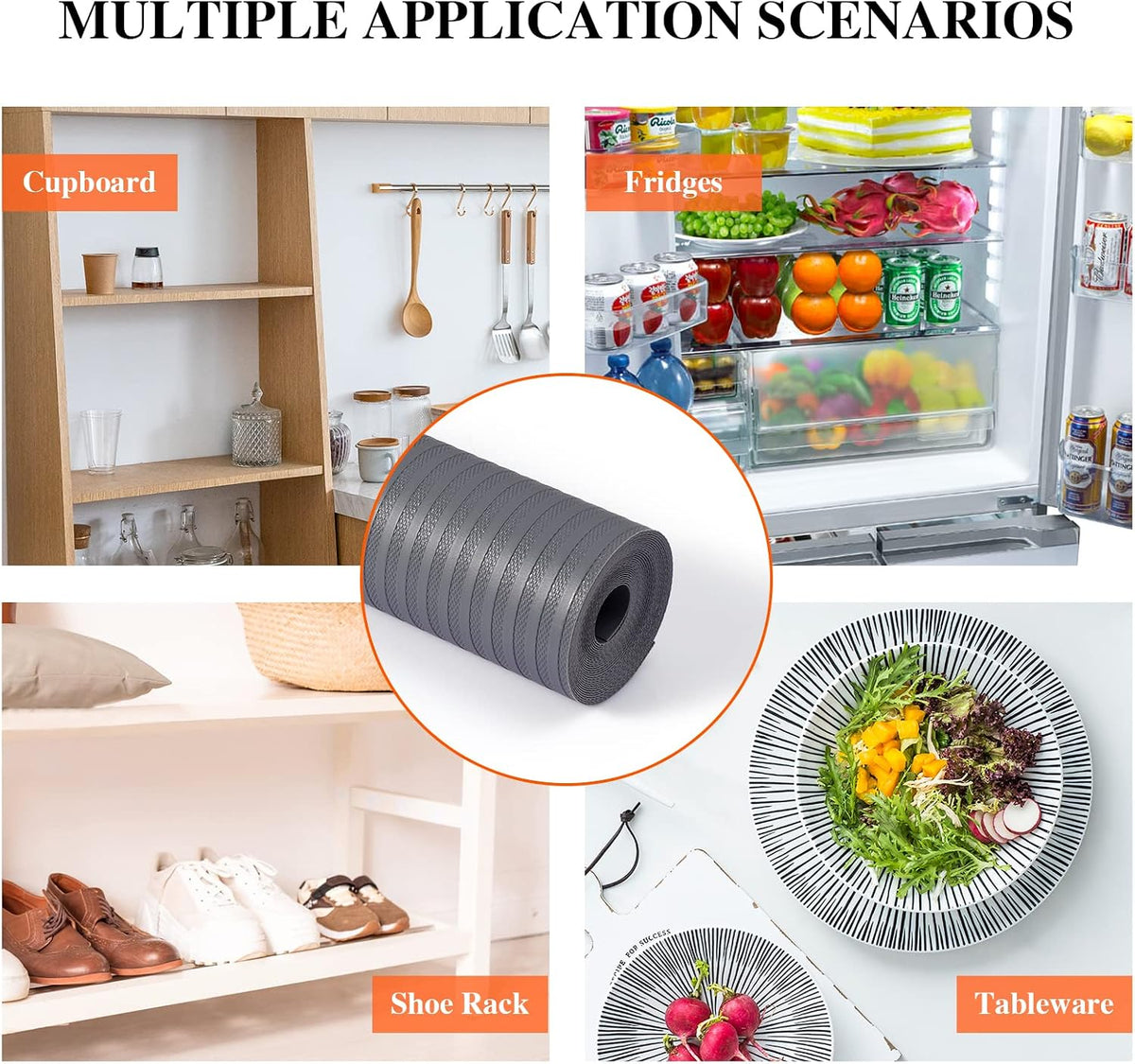 Non Adhesive, Washable Cabinet Liners for Shelves