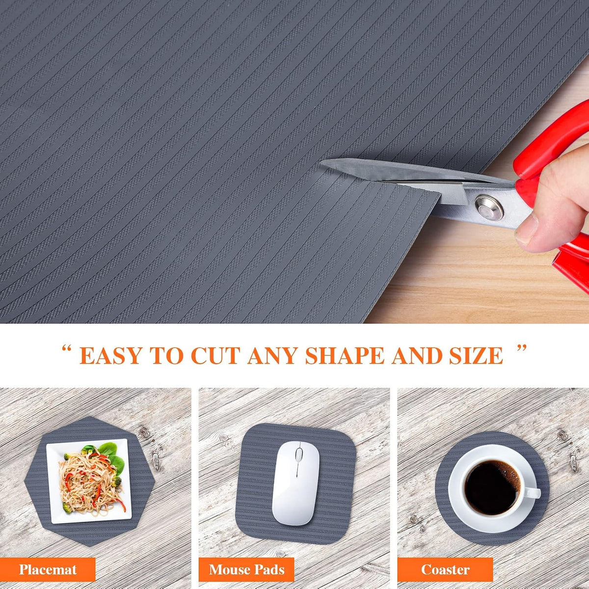 Non Adhesive, Washable Cabinet Liners for Shelves