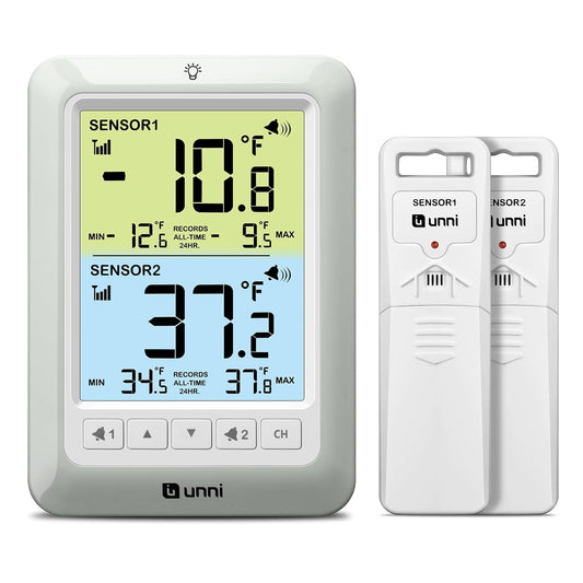Refrigerator Thermometer Alarm Digital Wireless Fridge Freezer Thermometer