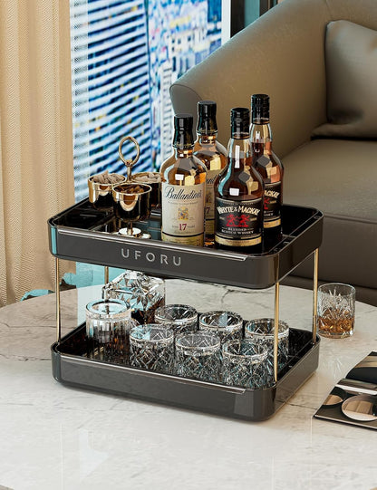 Countertop Coffee Station Organizer,Cup Rack,Mug & Wine Glass Holder