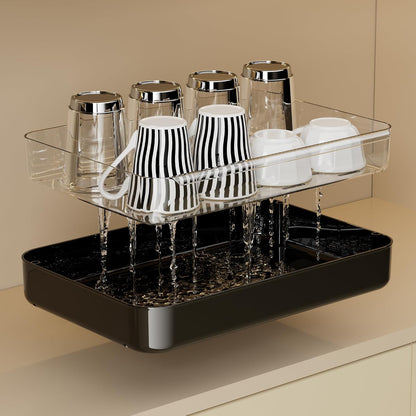 Countertop Coffee Station Organizer,Cup Rack,Mug & Wine Glass Holder