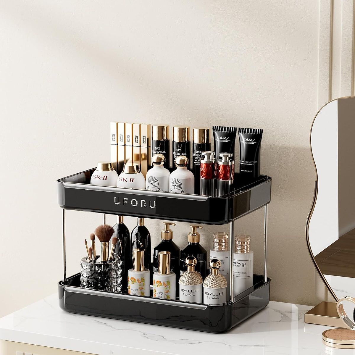 Countertop Coffee Station Organizer,Cup Rack,Mug & Wine Glass Holder