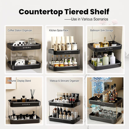 Countertop Coffee Station Organizer,Cup Rack,Mug & Wine Glass Holder