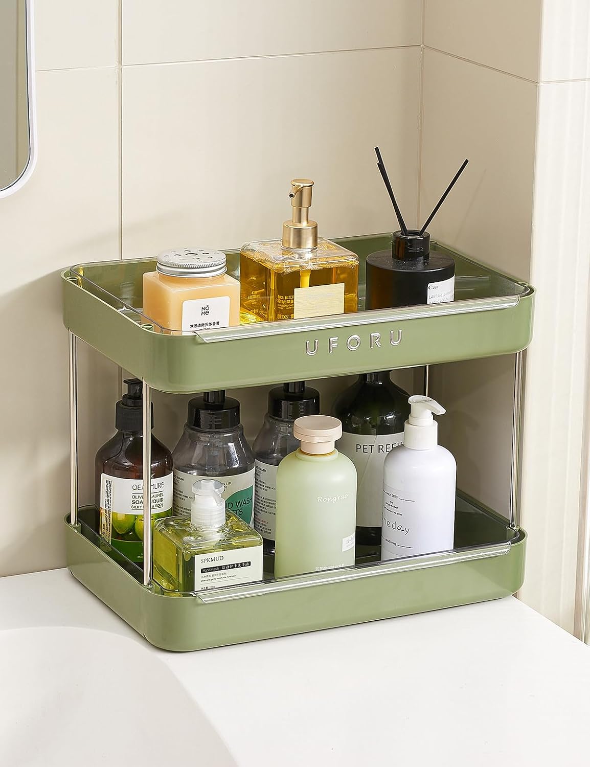 Countertop Coffee Station Organizer,Cup Rack,Mug & Wine Glass Holder
