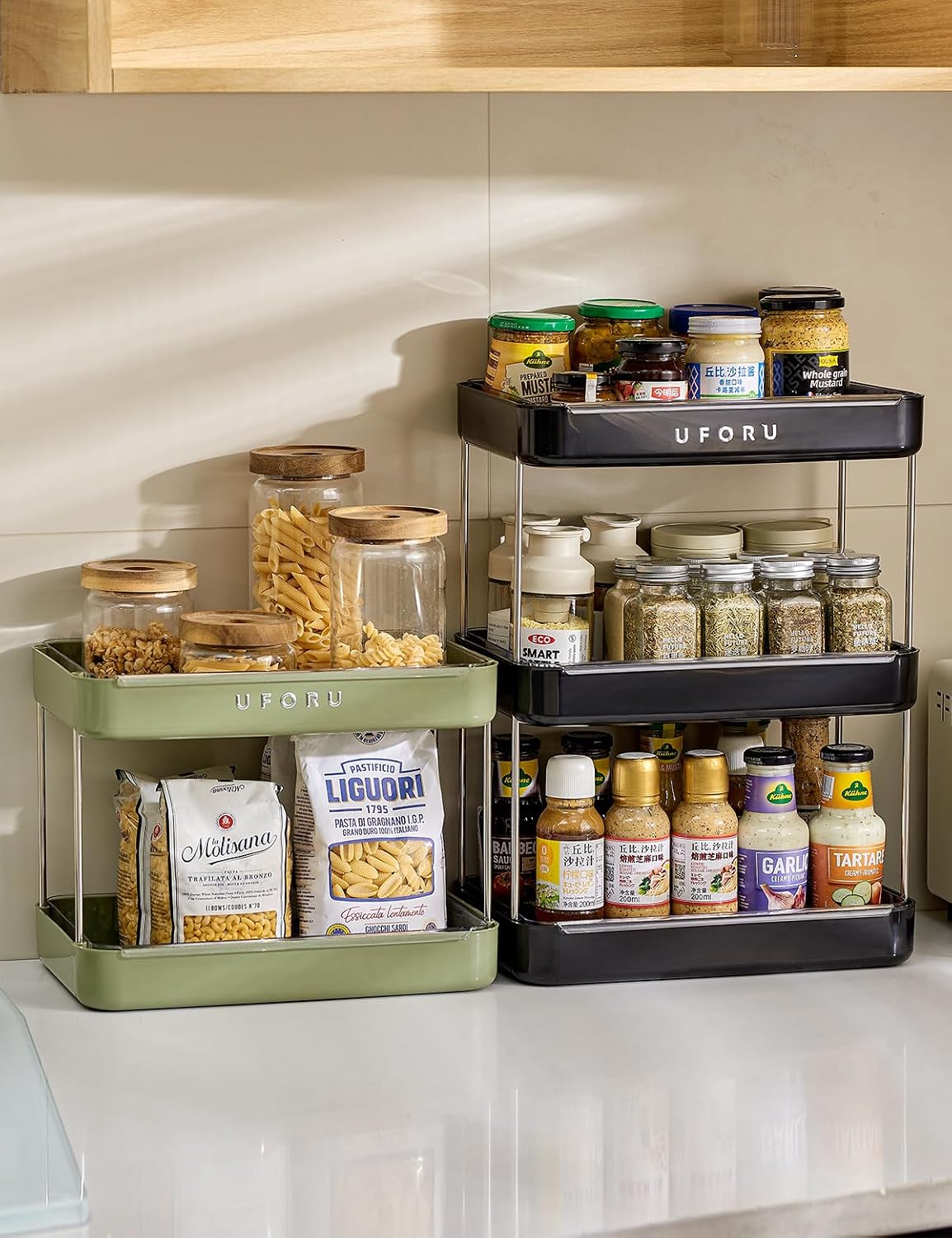 Countertop Coffee Station Organizer,Cup Rack,Mug & Wine Glass Holder