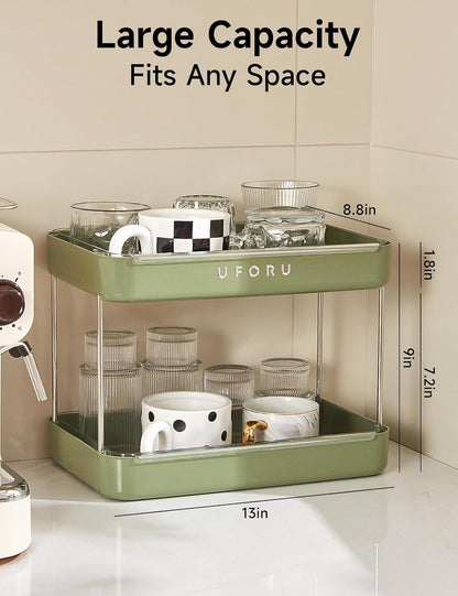 Countertop Coffee Station Organizer,Cup Rack,Mug & Wine Glass Holder