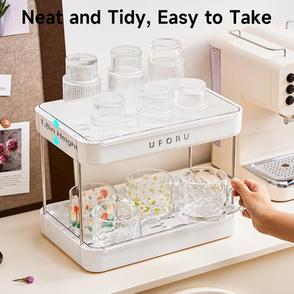 Countertop Coffee Station Organizer,Cup Rack,Mug & Wine Glass Holder