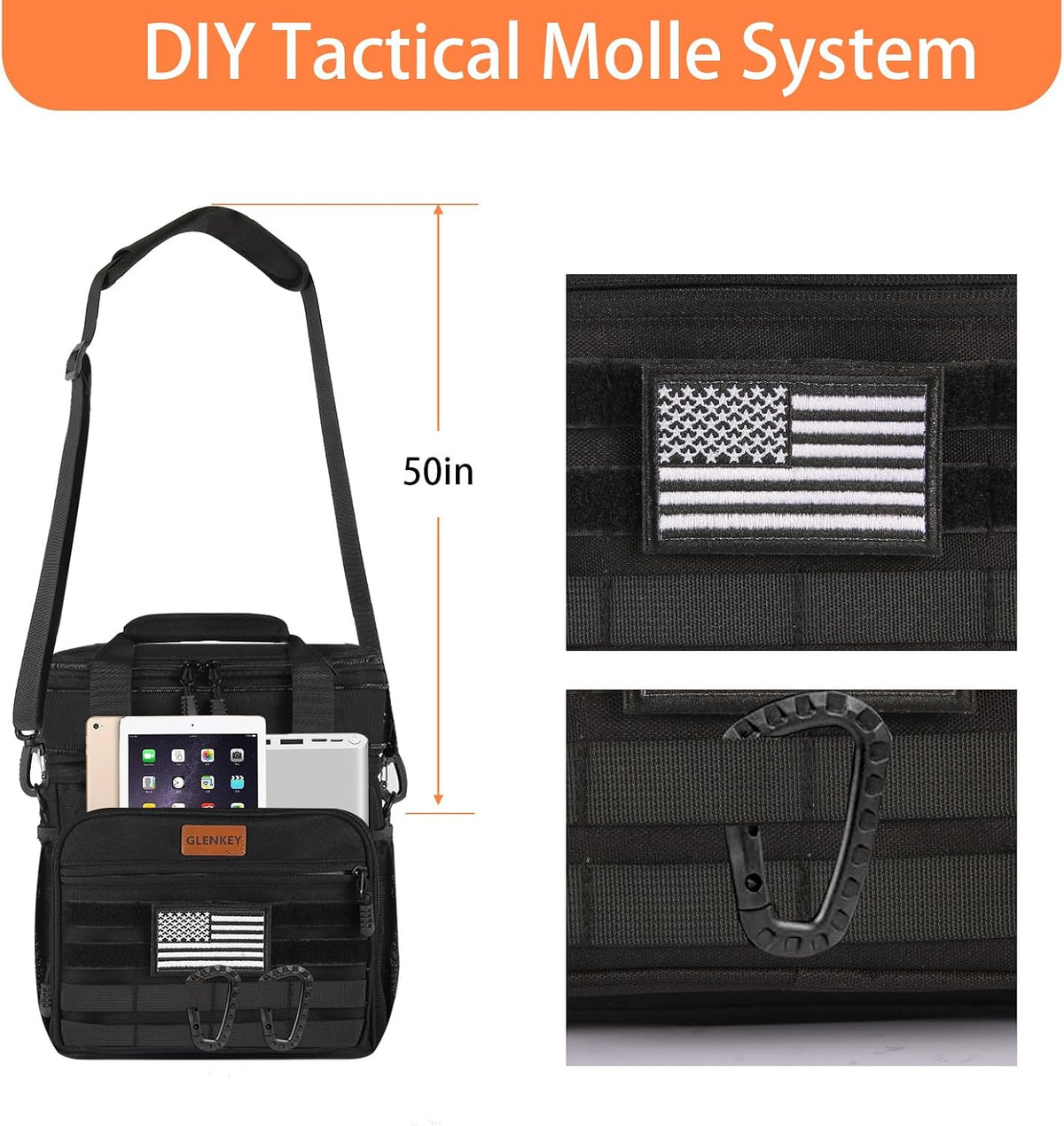 Expandable Lunch Box Insulated Leakproof Cooler Bag Work Outdoor