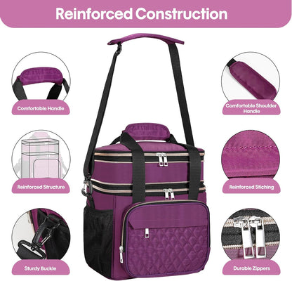 Expandable Lunch Box Insulated Leakproof Cooler Bag Work Outdoor