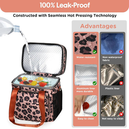 Expandable Lunch Box Insulated Leakproof Cooler Bag Work Outdoor