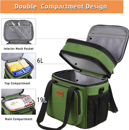 Expandable Lunch Box Insulated Leakproof Cooler Bag Work Outdoor