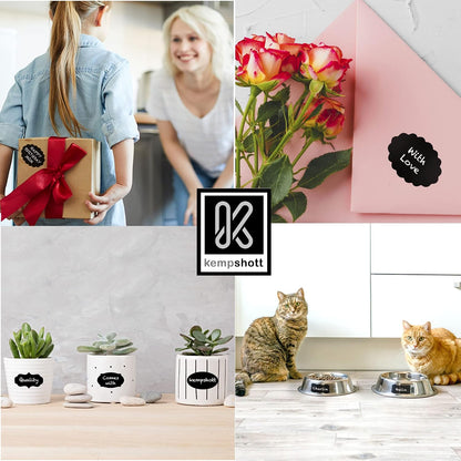 Chalkboard Labels for Jars, 162pcs Waterproof Reusable Stickers with Marker