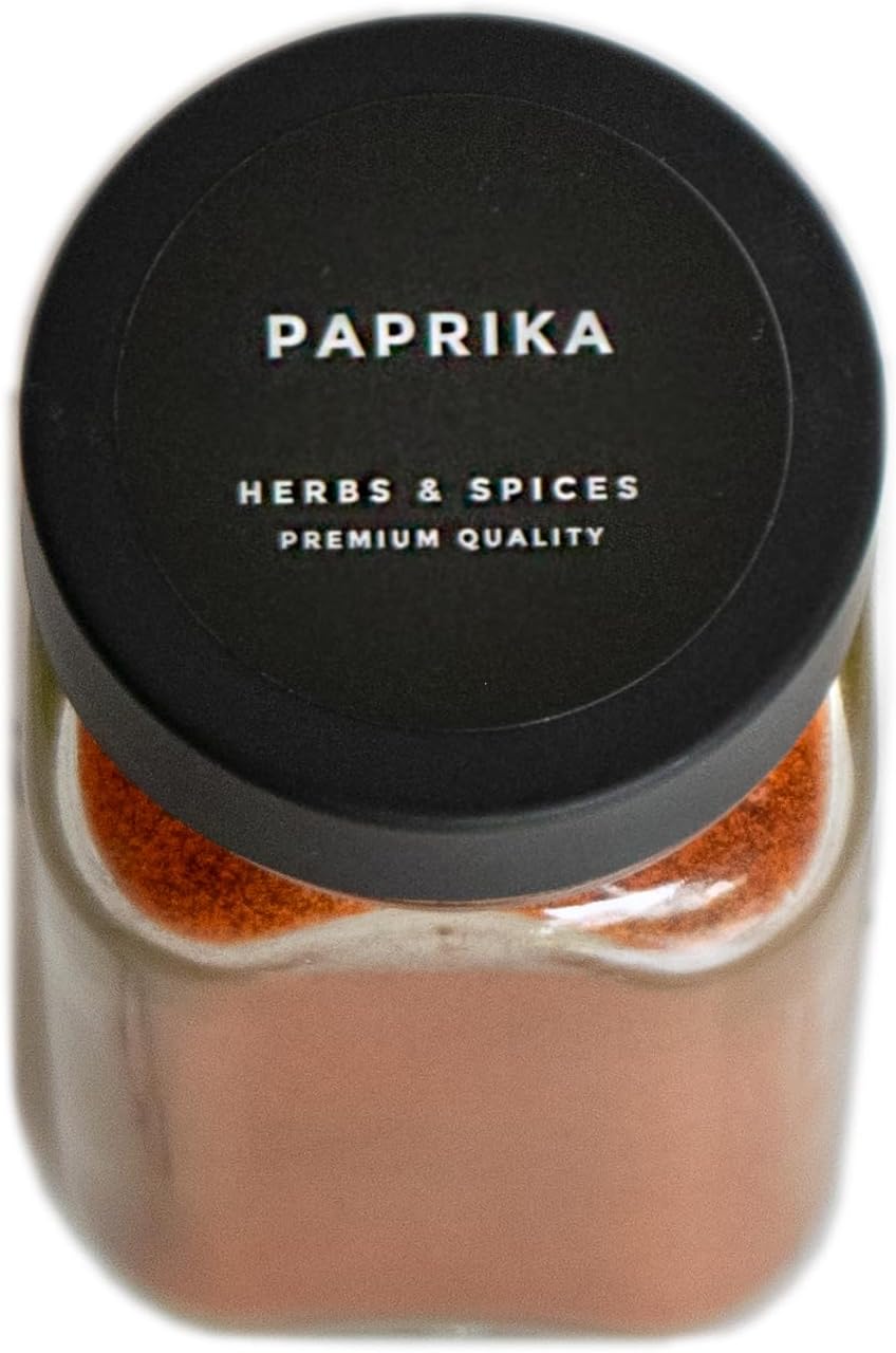 Modern Style Round Black Spice Labels Stickers Preprinted Waterproof - Oil Resistant Kitchen Pantry Labels for Home Improvement - 1.35 Inches Pantry Stickers - Set of 80 (No Jars)