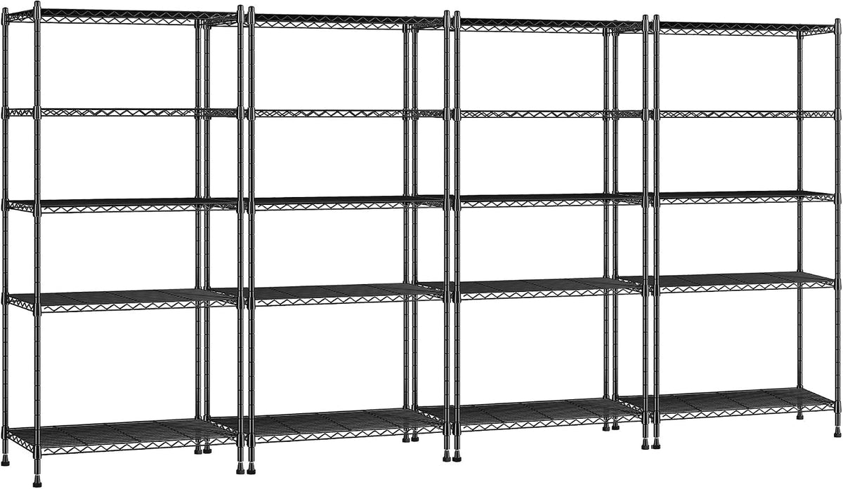 5-Tier 1010LBS Adjustable Narrow Storage Shelves, for Kitchen