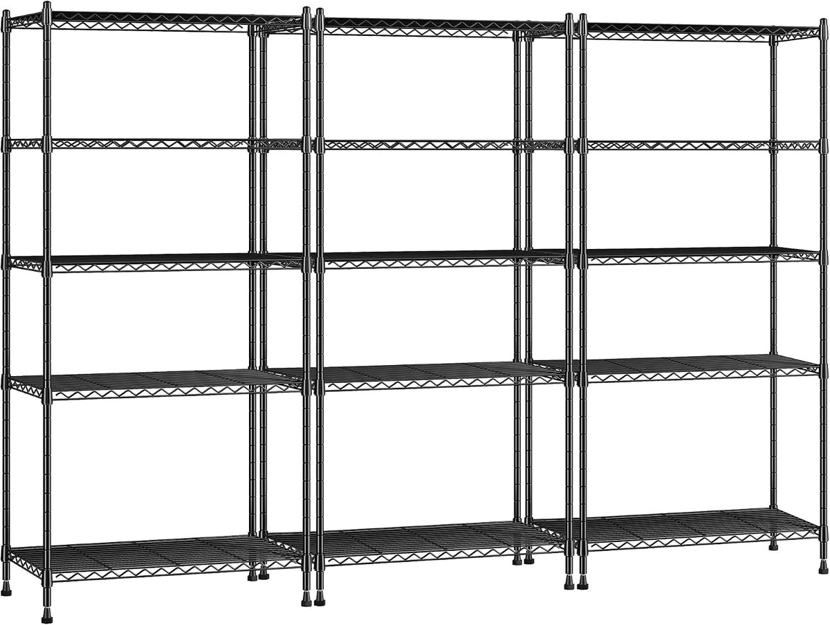 5-Tier 1010LBS Adjustable Narrow Storage Shelves, for Kitchen
