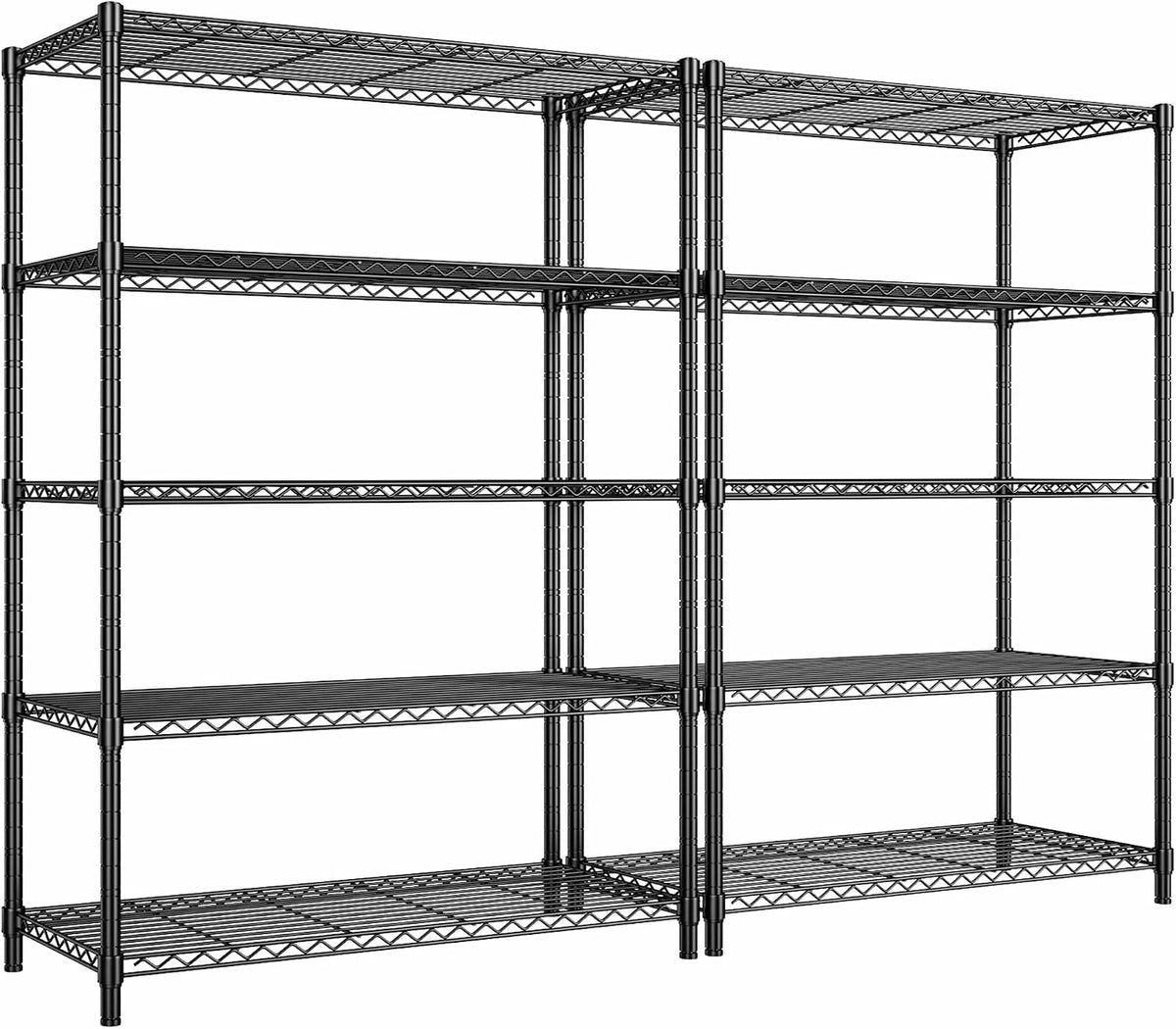 5-Tier 1010LBS Adjustable Narrow Storage Shelves, for Kitchen