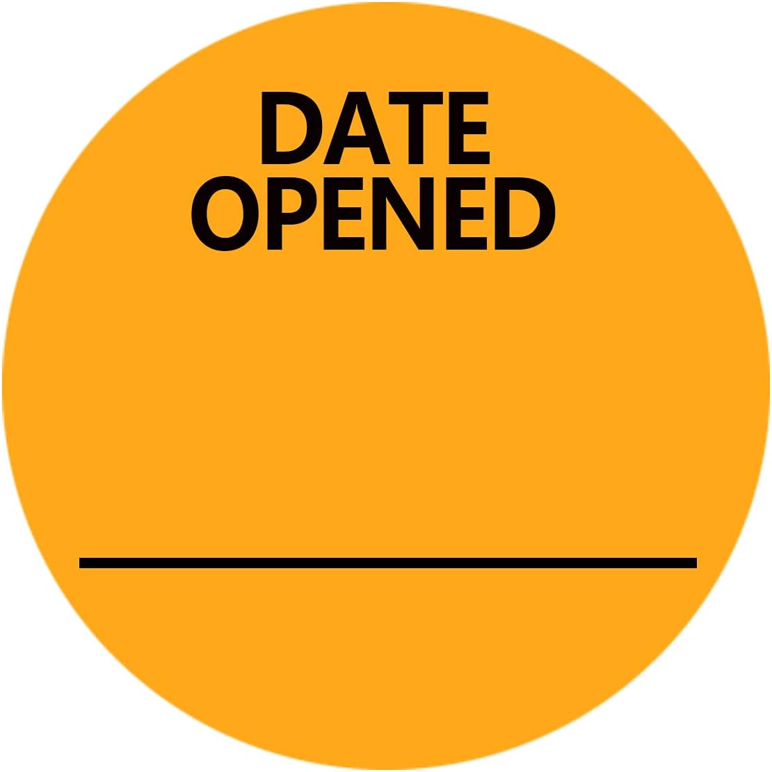 1000 Pcs Date Opened Stickers,1.25 Inches Medication Instruction Labels,Permanent Paper Labels for Food Containers Kitchen Freezer Food Storage Medication Tracking,Roll