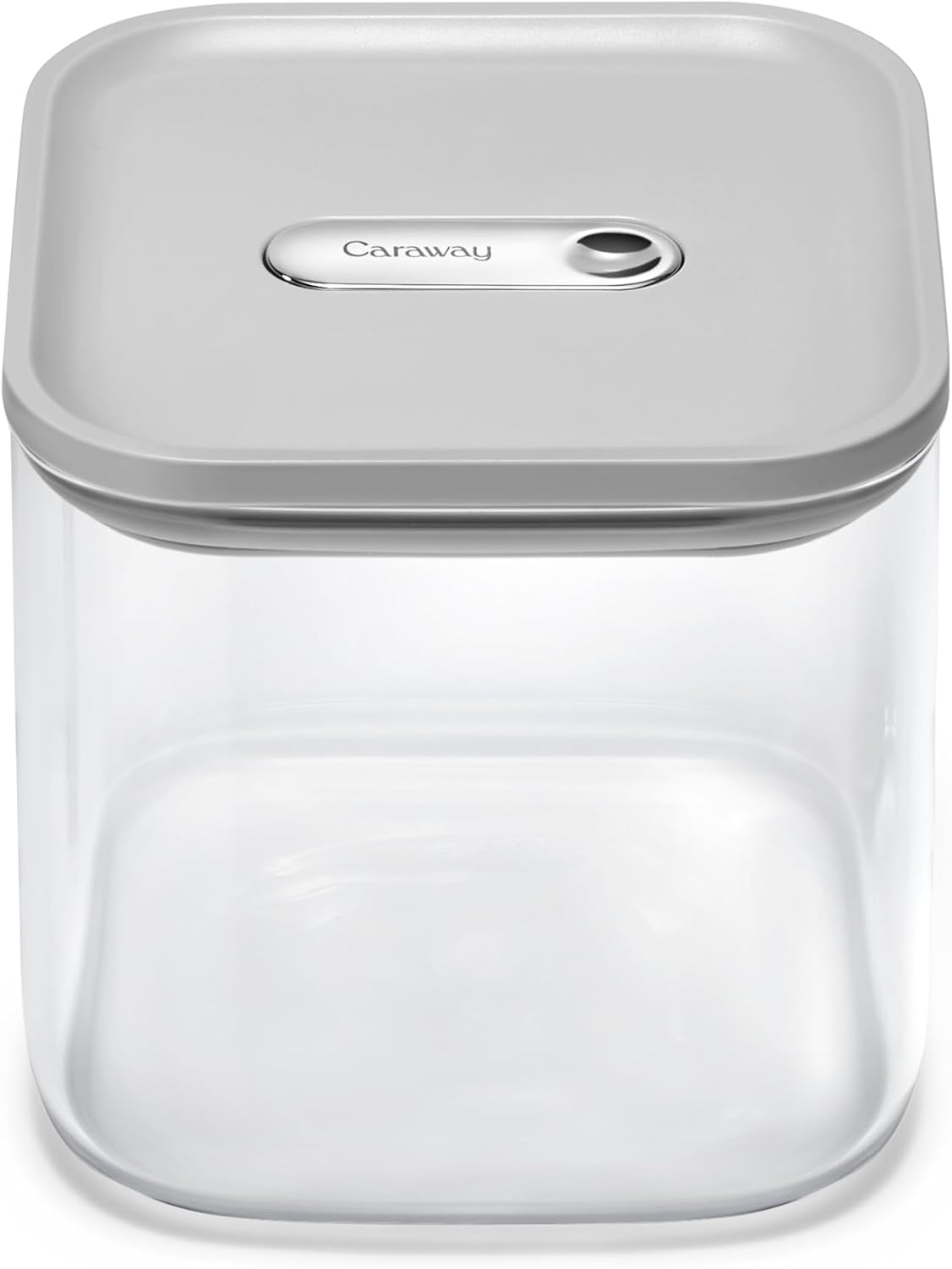 4 qt Glass Airtight Food Storage Container with Lid | Non-Toxic, BPA-Free Kitchen Storage Container, Stackable, Space-Saving Airtight Container for Dry Goods and More, Cream