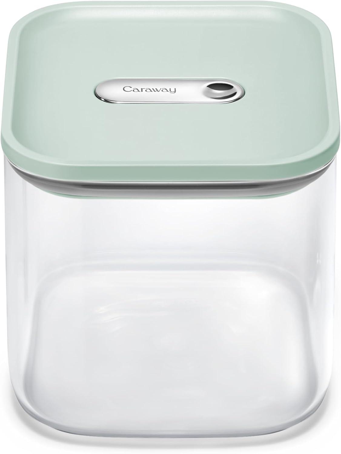 4 qt Glass Airtight Food Storage Container with Lid | Non-Toxic, BPA-Free Kitchen Storage Container, Stackable, Space-Saving Airtight Container for Dry Goods and More, Cream