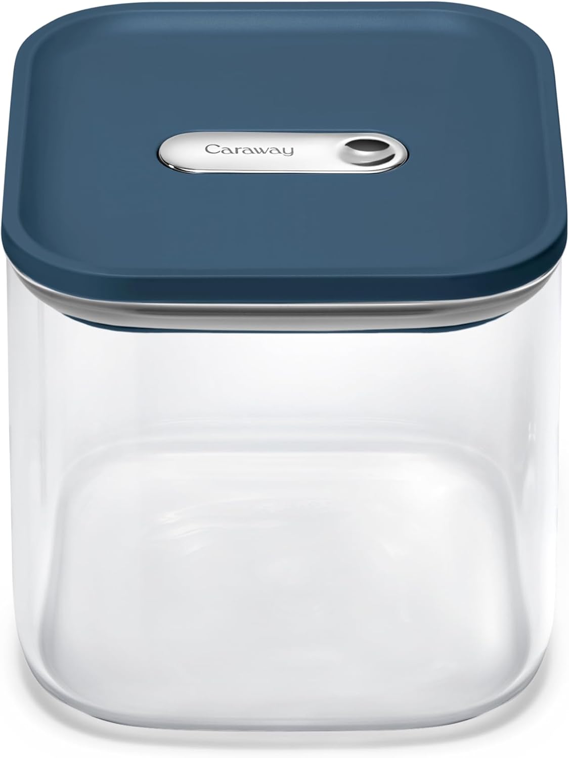 4 qt Glass Airtight Food Storage Container with Lid | Non-Toxic, BPA-Free Kitchen Storage Container, Stackable, Space-Saving Airtight Container for Dry Goods and More, Cream