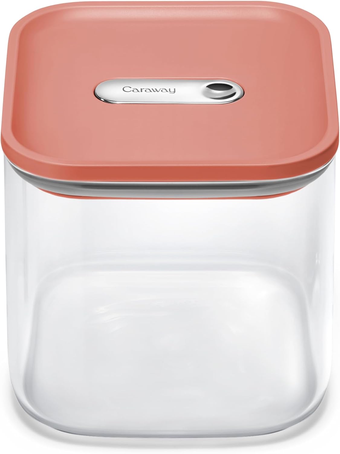4 qt Glass Airtight Food Storage Container with Lid | Non-Toxic, BPA-Free Kitchen Storage Container, Stackable, Space-Saving Airtight Container for Dry Goods and More, Cream