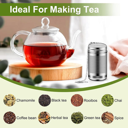 2pcs Tea Infuser, 304 Stainless Steel Tea Strainers for Loose Tea