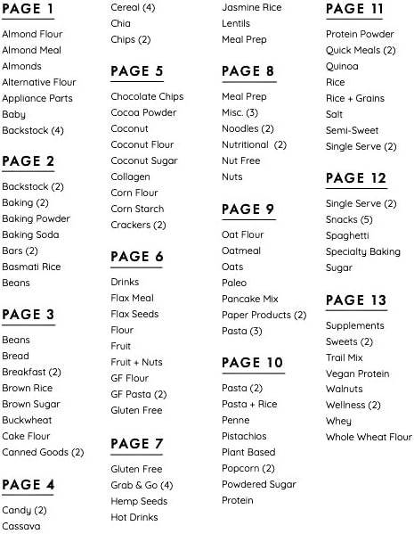 Pantry Labels, 130 Preprinted Vinyl Stickers for Food Containers, Water Resistant, 2 x 3 inches, Minimalist Labels for Organizing, Food Label for Jars, Storage Bins (White)