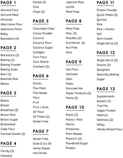 Pantry Labels, 130 Preprinted Vinyl Stickers for Food Containers, Water Resistant, 2 x 3 inches, Minimalist Labels for Organizing, Food Label for Jars, Storage Bins (White)