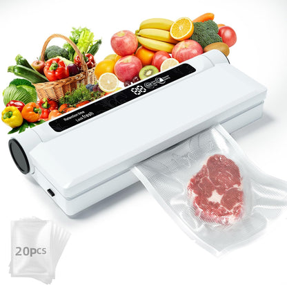 Compact Vacuum Sealer for Food, 75Kpa Food Sealer Machine