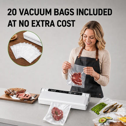 Compact Vacuum Sealer for Food, 75Kpa Food Sealer Machine