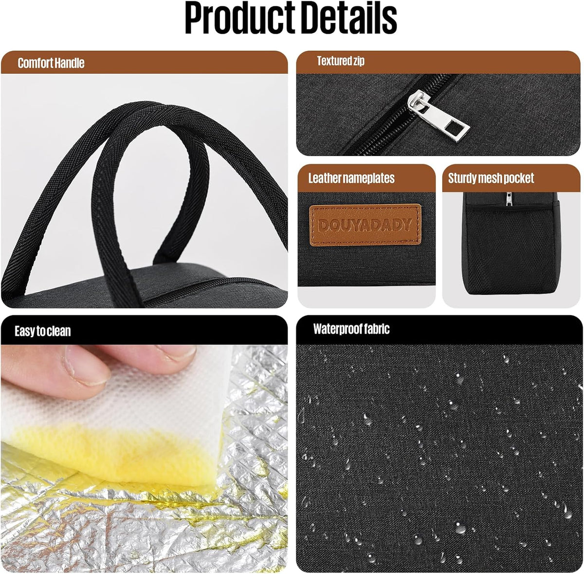 Lunch Bag&Box Women/Men Insulated&Reusable